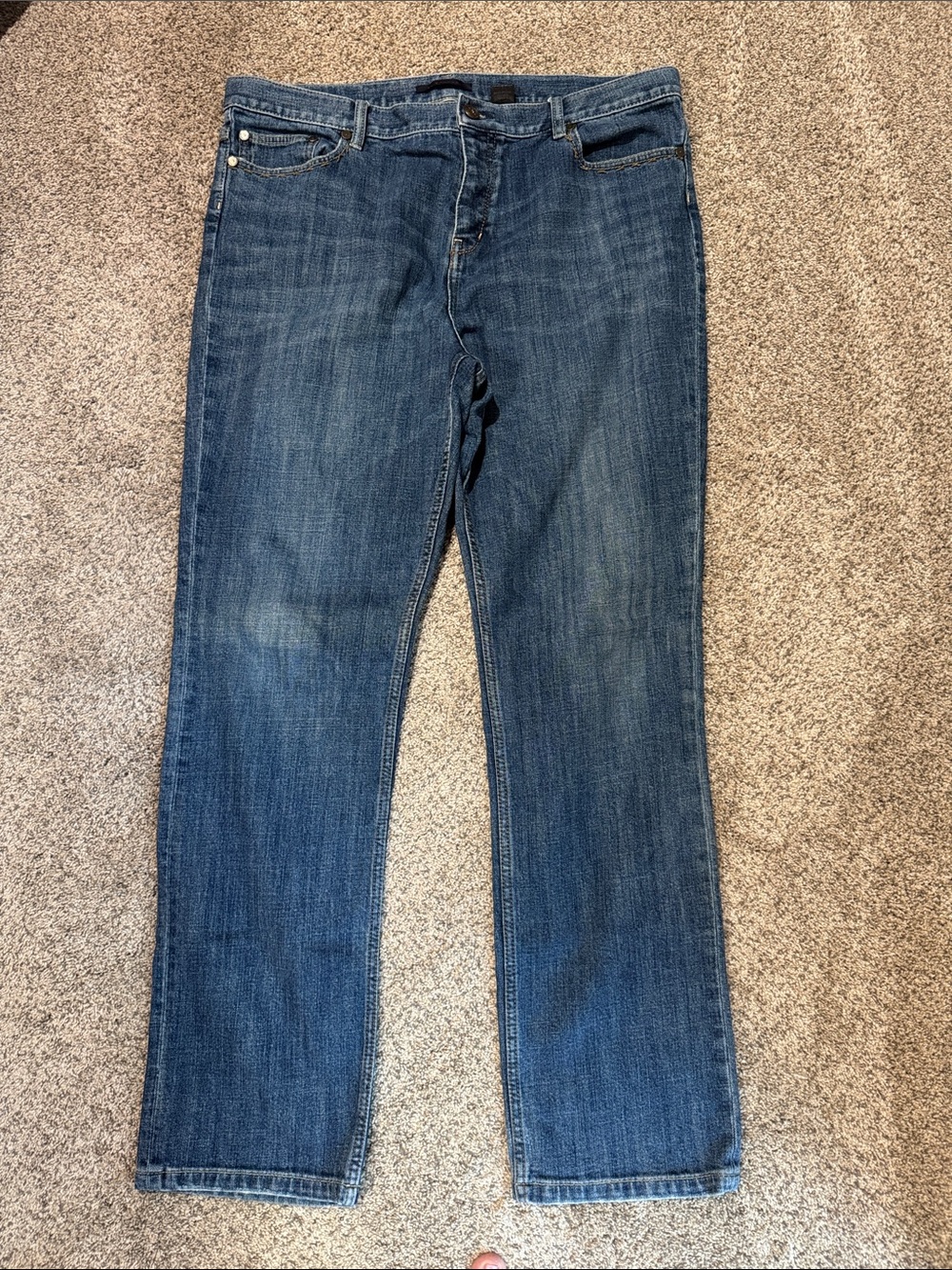 Elie Tahari Men's Relaxed Indigo Blue Jeans